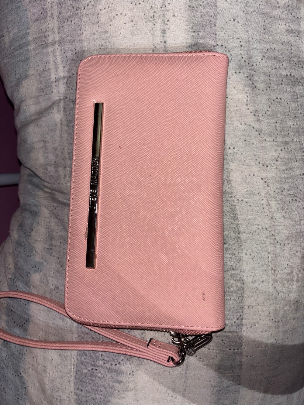 Steve Madden Pink Wristlet Wallet with Wrist Strap